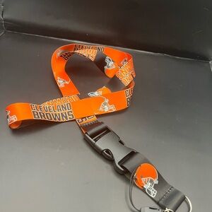 Cleveland Browns Orange and Black Lanyard